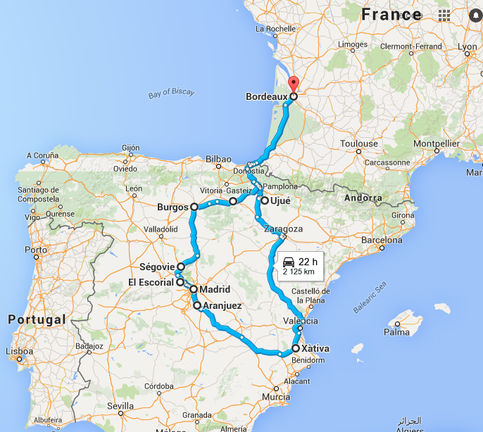 Itinéraire Roadtrip Espagne