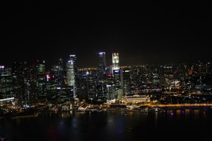 vue depuis le Marina bay sands